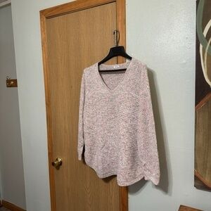 Westport Size 2X Multi-Color Long Sleeve V-Neck Marled Pullover Sweater - EUC